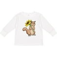 thumbnail image 3 of Inktastic Cute Chipmunk with Sunflower Boys or Girls Long Sleeve Toddler T-Shirt, 3 of 5
