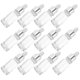 thumbnail image 1 of 12pcs Glass Dropper Bottles Reusable Sub Containers for Essential Oils, DIY Perfumes, Colognes & Hair Oils Light & Convenient Eyedropper Design, 1 of 5