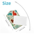 thumbnail image 4 of Square 2Pack PU Leather Kiwi Bird Animal Cruise Luggage Tag with Privacy Cover and Stainless Steel Ring - Suitable for Travel Handbags Backpacks Luggage Tags, 4 of 6