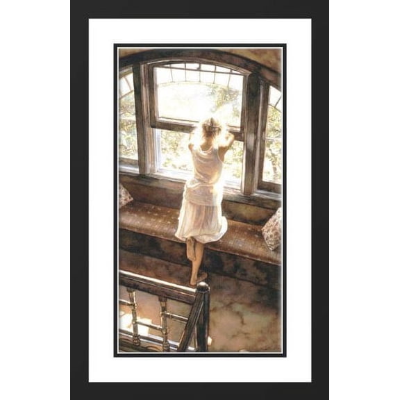 Sunday Afternoon 20x23 Framed and Double Matted Art Print by Hanks, Steve