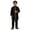 Black, variant on Summer Boys Outfits Teenage Long Sleeve Ational Embroidered Arab Top and Pants 2 Piece Robe Suit Clothing Set Black Size 8-9 Y