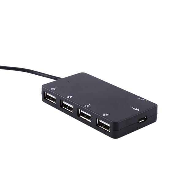 Câble de Charge Adaptateur d'Extension USB2.0 OTG Micro USB 4 Ports pour Téléphone Intelligent et Tablette