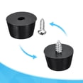 thumbnail image 5 of Uxcell Rubber Bumper Feet, Stainless Steel Screws and Washer 0.75" W x  0.43" H 4 Pack, 5 of 5
