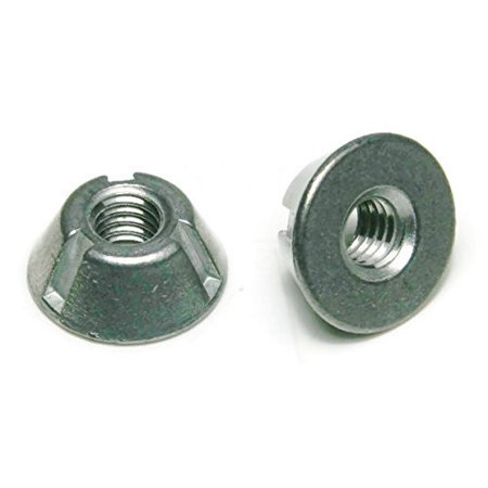 Écrous de Sécurité à Rainures Tri-Rainurées Zamak 5 Zinc 14-20 Qté 50