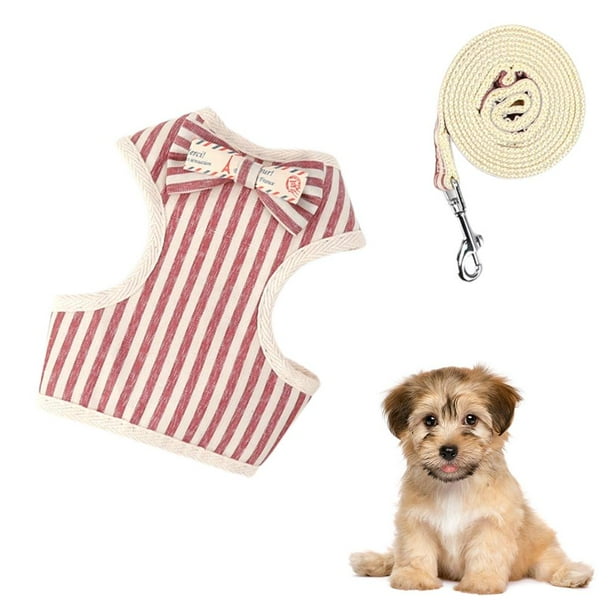 Conjunto De Arnés Para Perros Arnés De Chaleco Para Gatos Con Lazo Correa De Pecho Suave Y Encantadora Para Mascotas Speravity PT002323-04