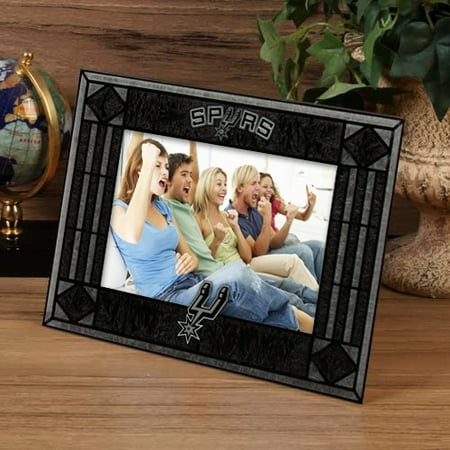 San Antonio Spurs Black Art-Glass Horizontal Picture Frame - No (Best Places To Take Photos In San Francisco)