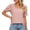 Pink, variant on Pink S WIZUTIZ Tops Women's up to 30% Off Fashion Cozy Style Lightweight Pure Colour Tee Round Neck Linen Ladies Tops Plus Size Solid Tshirt Cotton Linen Fluffy T-shirt Tunics Short Sleeve Shirts Blo