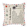 thumbnail image 2 of Toystoory Funda de almohada de piel de melocotón con letras de 45x45cm, diseño personalizado, funda de almohada decorativa, funda de cojín para el Decoración del hogar GM a nieto Toystoory HA002997-13, 2 of 6