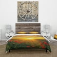 thumbnail image 2 of Designart 'Bright New Day Over Poppy Fields' Cabin & Lodge Duvet Cover Set, 2 of 4