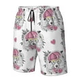 thumbnail image 5 of Kdxio Cartoon Poodle Dog Pattern Mens Casual Shorts - Drawstring Summer Beach Sports Shorts for Men, 5 of 9
