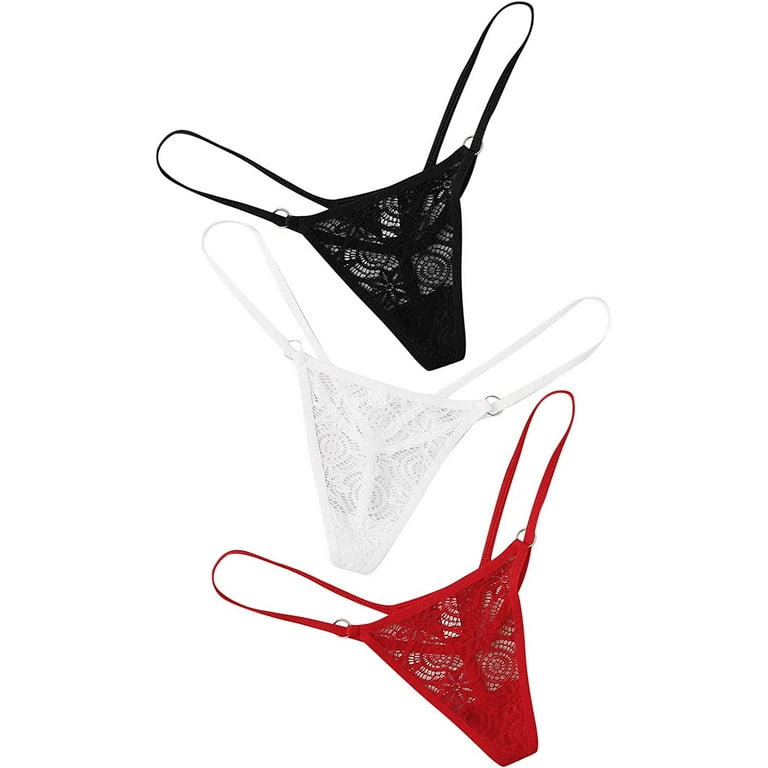 Women Sexy Lingerie Lace Open Thong G-String Underwear Charm