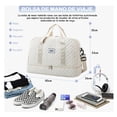 thumbnail image 2 of Maleta Gym Deportiva Mujer Con Mochila Y Bolso Extra Pequeño White, 2 of 3
