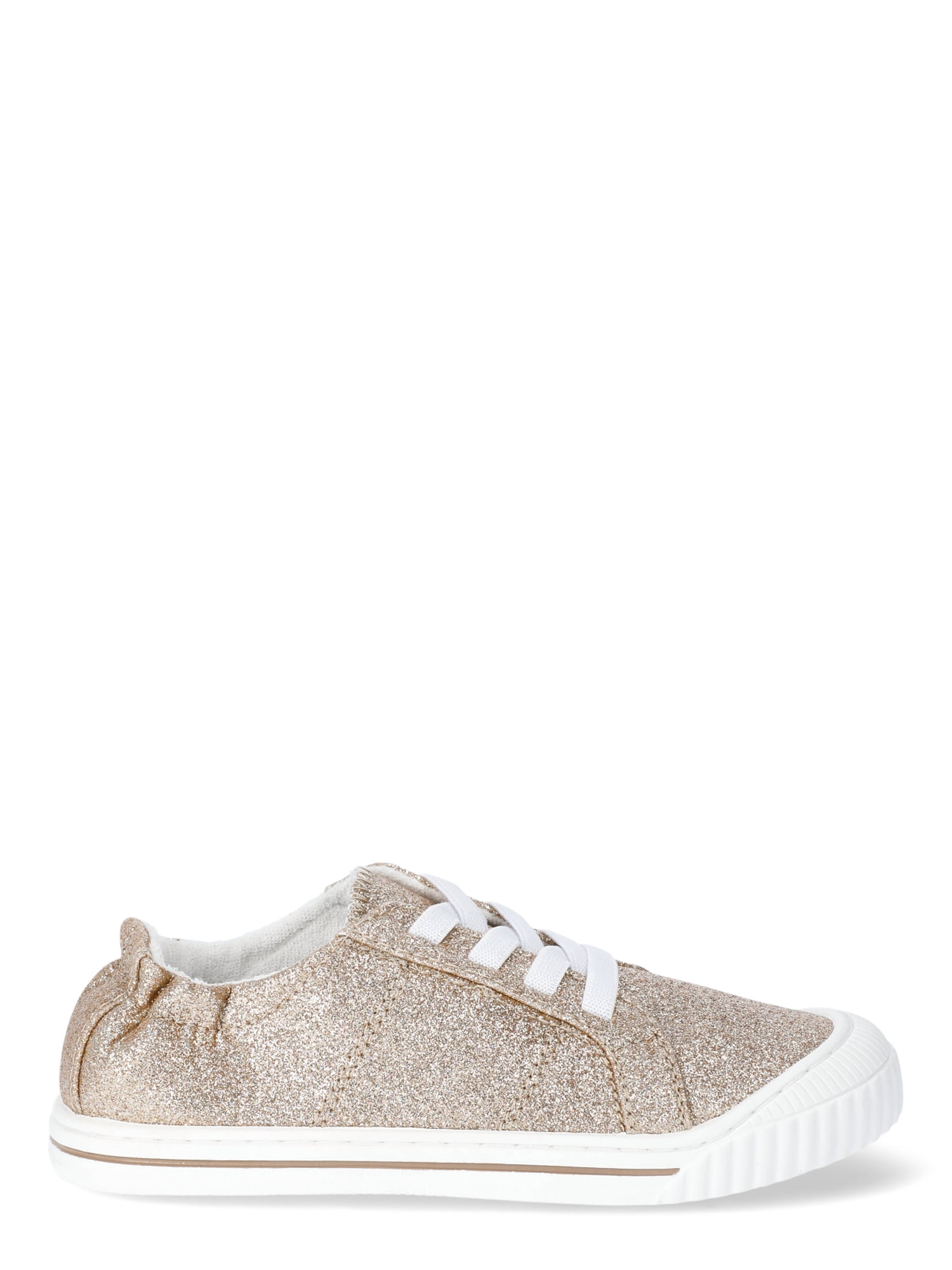 Wonder Nation Little Girl & Big Girl Canvas Bump Toe Sneakers