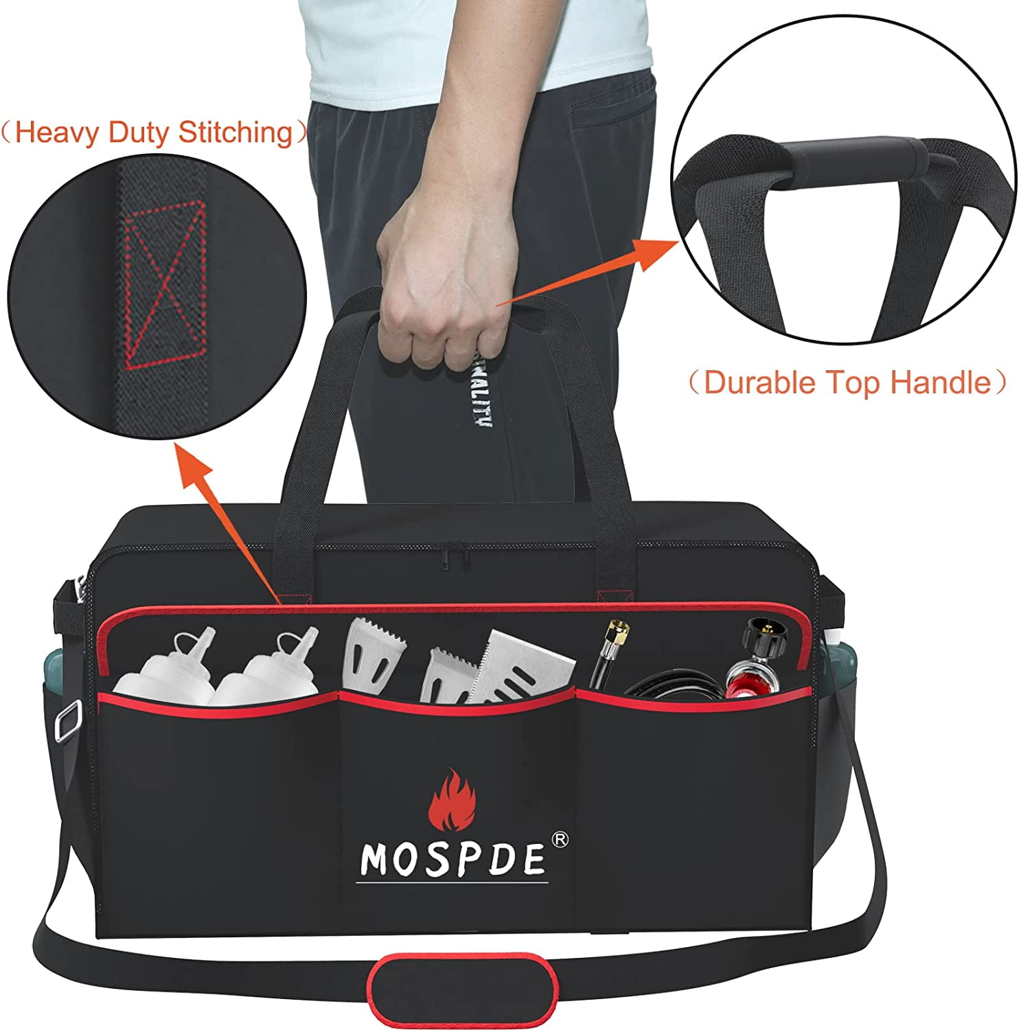 MOSPDE Durable and Water-Resistant Mesh Grill Bags