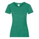 thumbnail image 1 of Fruit Of The Loom- Camiseta de manga corta Valueweight para mujer (Verde Jaspeado Retro), 1 of 2