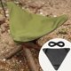 thumbnail image 5 of Silla de pesca plegable ligera para picnic, camping, trípode, taburete de tela plegable, bricolaje Negro, 5 of 8