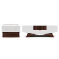 thumbnail image 3 of Bowery Hill 2-Drawer Modern Wood Storage Coffee Table in White, 3 of 8