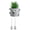 D, variant on Xoxingysm Desktop Ornament Wind Simulation Small Potted Plant Creative Office Desktop Hanging Foot Doll Green Plant Decoration Decoration Artificial Plant in Flower Pot Female Office