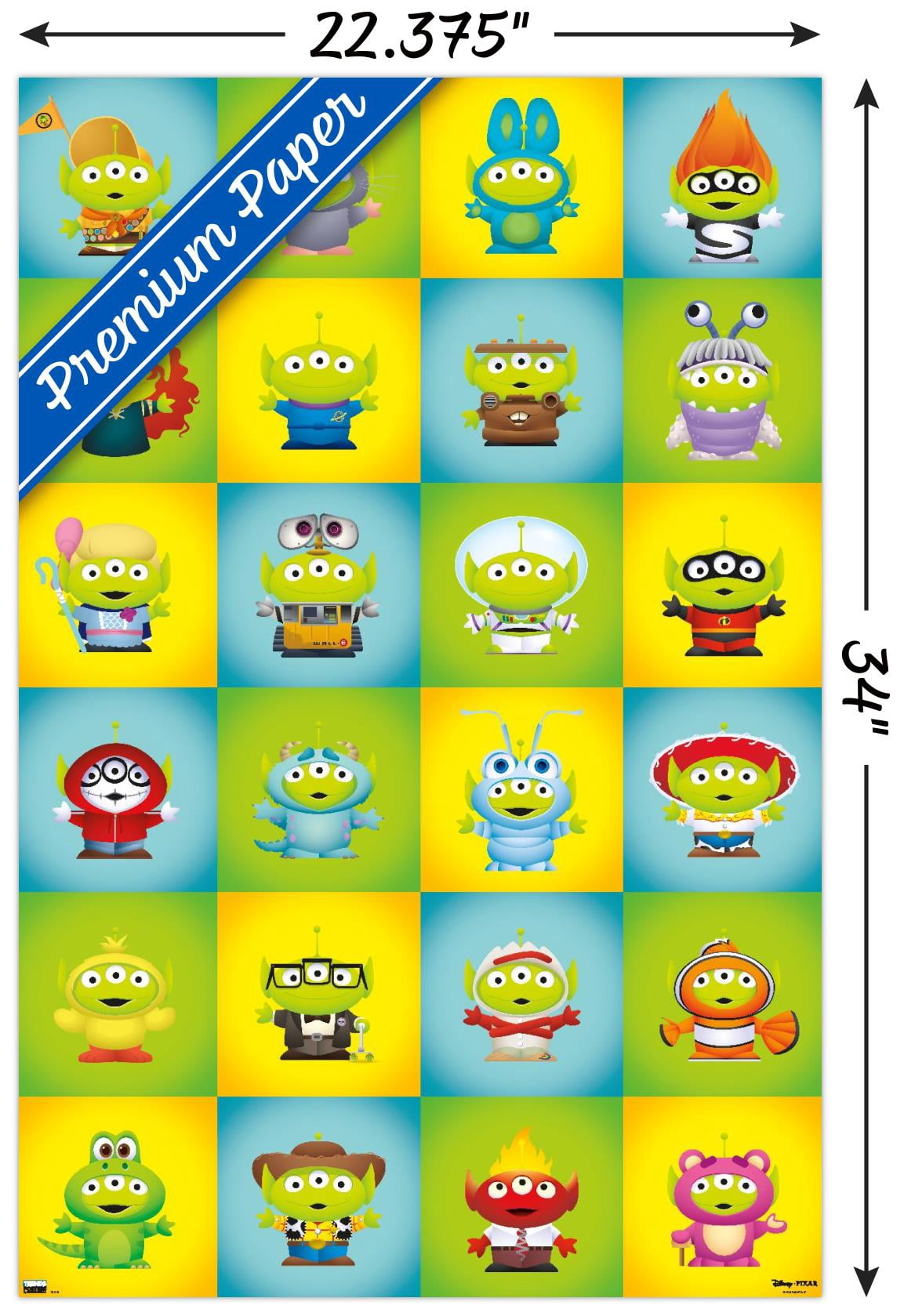 Disney Pixar - Aliens Group Wall Poster, 22.375" x 34"