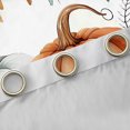 thumbnail image 4 of Manfei Fall Pumpkin Curtains and Drapes,Rustic Maples Leaves Black Out Curtains,Blue White Brown Curtains Pack of 2 (52x63 Each) For Children,Breathable Home Decor, 4 of 6