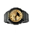 thumbnail image 3 of Casio G-Shock Analog Digital Black And Gold Color Resin Strap Quartz GA-2100GB-1A 200M Men's Watch, 3 of 3