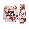 thumbnail image 4 of Horror Print Sleeve Holiday Loungewear Outfit, Family Halloween Pajamas Matching Sets, 4 of 7