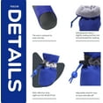 thumbnail image 5 of Dog Shoes Dog Boots & Paw Protector, Anti-Slip Sole Winter Dog Booties with Reflective Straps Dog Snow Boots for Small Medium Dogs 4PCS, 5 of 7