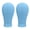Blue, variant on 2Pcs Canvas Salon Mannequin Head For Hairdressers 21/22Inch With Mounting Hole Realistic Contouring Styling Stability