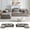 3S+1O-Taupe, variant on 5 Seat Modular Cloud Sectional Sofa, Plush Polyester Fabric, Oversized Deep Seat Comfy Lounge Couch for Living Room Apartment Taupe