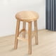 thumbnail image 4 of Silla de madera con asiento de barra, asiento redondo, taburete de bar de repuesto, pieza de asiento de madera, 4 of 7