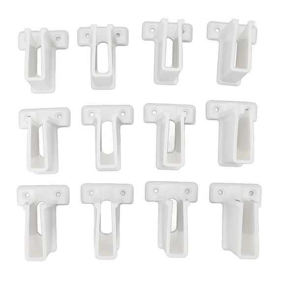 Wire Shelf End Bracket, Wire Shelf End Support White for Cabinet