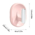 thumbnail image 3 of No Punch Adhesive Hooks - 4 Pack Heavy Duty Wall Hooks for Kitchen, Bathroom & Living Room | No Drill Damage-Free Mounting | Green, Pink, White, Yellow, 3 of 6