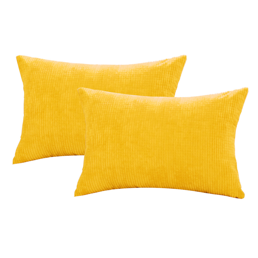 Unique Bargains 2pcs Decorative Cushion Covers Corn Stripe Decoration