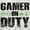 White, variant on Gamer On Duty Video Games Nerdy Geeky Men's Graphic T Shirt Tees Brisco Brands M