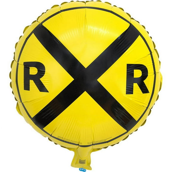 Railroad Crossing Mylar Balloon (1)