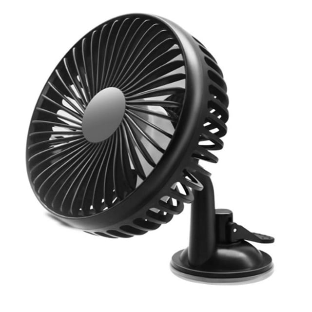 Ventilateur de Voiture Ventilateur Électrique de Voiture Voiture 12V-24V Ventilateur de Réfrigération Ventilateur à Interface USB Ventilateur à 3 Vitesses Réglables