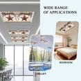 thumbnail image 6 of 2 Pack Farmhouse American Fluorescent Light Covers for Ceiling Lights Country Star Berries Vintage Wood Grain Magnetic Ceiling Light Covers Overhead Light Filters for Office Classroom Home, 6 of 9