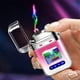 thumbnail image 1 of Creatives Personality Transparent Cool Double Arcs Gradient Colour Lighter Outdoor Windproof Lighter, 1 of 6