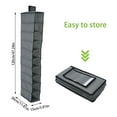 thumbnail image 4 of 10 Pockets Over Door Hanging Bag Shoe Rack Tidy Hanger Storage Organizer Large, 4 of 9