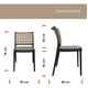 thumbnail image 2 of JAUZ IMPROVEMENT 1pz Silla Minimalista Color Arena Moderna Ton con Base Oscura Ideal Parar Exteriores y Interiores (A2328), 2 of 5
