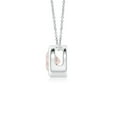 thumbnail image 2 of Angara Collier en Morganite Naturel - Pendentif Solitaire Rond en Morganite avec Lunette en Platine pour Femmes, 2 of 8
