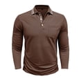 thumbnail image 4 of pstuiky camisa de manga larga para hombre, Cárdigan informal de manga larga con botones y bolsillo para hombre camisetas de hombre m, 4 of 7