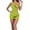 Yellow, variant on Levmjia Women's Lingerie Set Mesh Hollow Out One-Piece Outfit One Shoulder Breathable Solid Color Slim Fit Comfortable Romantic Nights