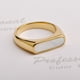 thumbnail image 1 of Anillo de acero de titanio ENTASSER estilo europeo y americano retro con diseño de fritilaria blanca, 1 of 6