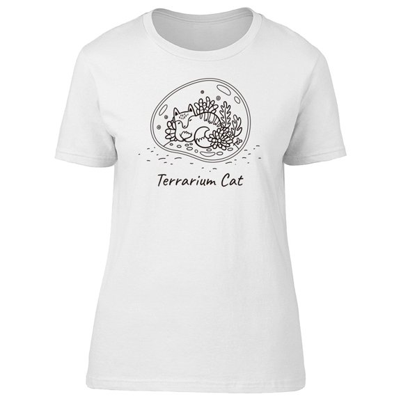 Terrarium Cat Tee Women's -Image by Shutterstock