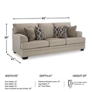 Signature Design by Ashley Stonemeade Taupe Sofa