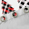 thumbnail image 4 of jejeloiu Cute Xmas Tree Curtains and Drapes,Merry Christmas Black Out Curtains,Red Black Geometric Plaid Curtains Pack of 2 (52x63 Each) For Girl Kids,Microfiber Bedroom Decor, 4 of 6