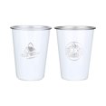 thumbnail image 1 of Juego de tazas de pinta de acero inoxidable de 2 paquetes, taza de cerveza apilable de un sólo recinto para fiesta y camping, 1 of 5