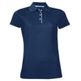 thumbnail image 1 of SOLS- Polo Performer de manga corta piqué para mujer (Azul marino), 1 of 3