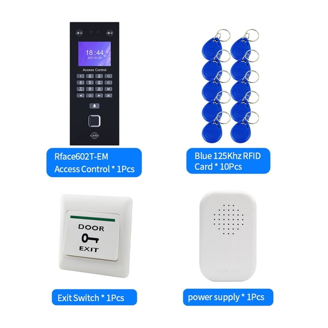 Dispositif de Reconnaissance par Empreinte Digitale Biométrique Système de Temps de Présence Kits RJ45 LAN Réseau Machine Électronique pour Bureau, Calculs Précis